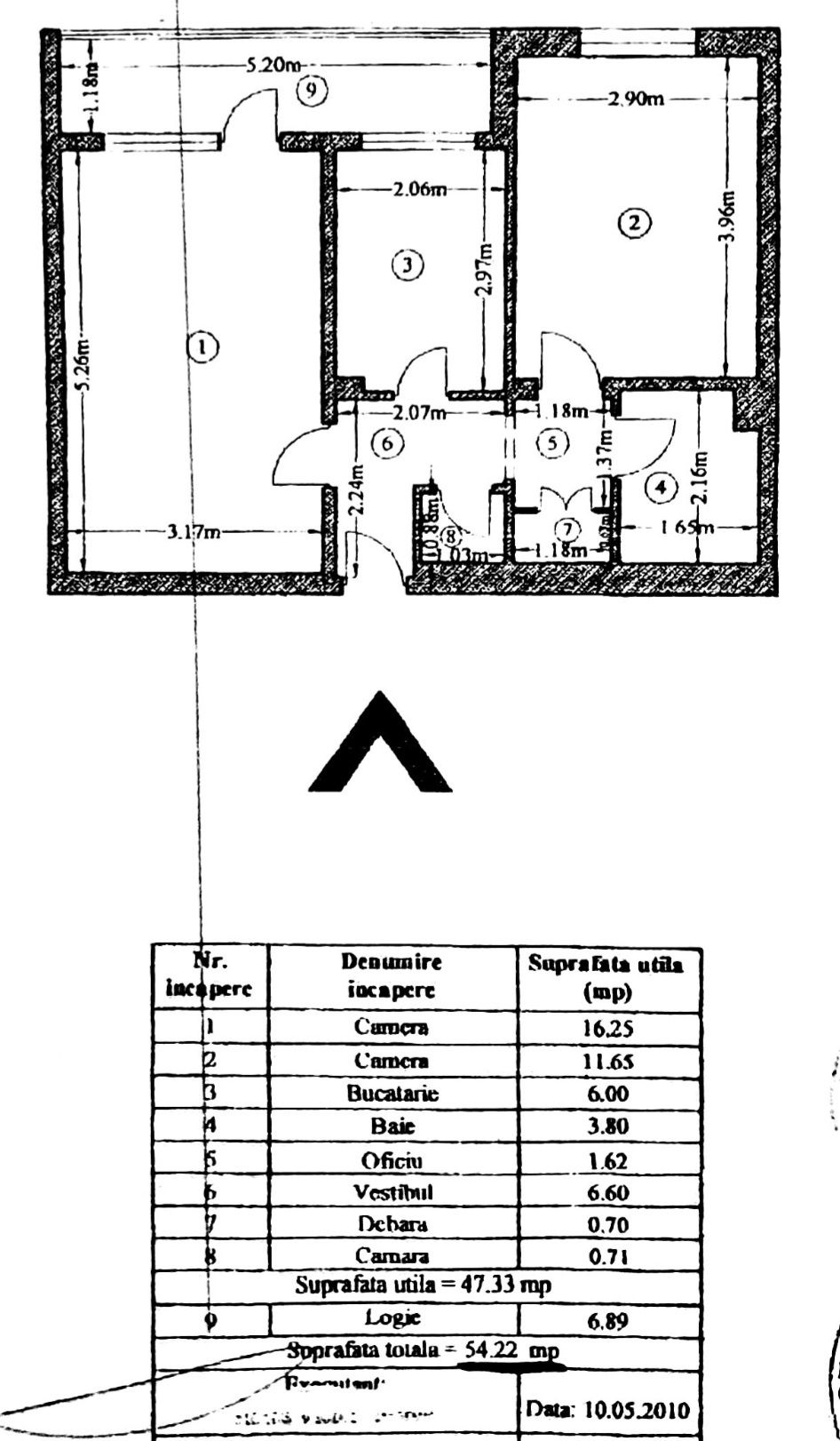 Apartament 2 camere(particular), decomandat, Pajura