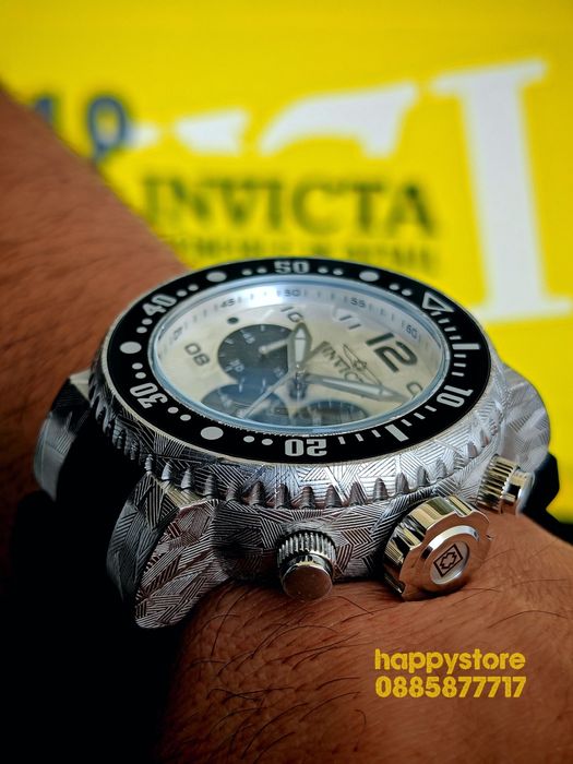 INVICTA Hummer Silver 52 mm, Инвикта нов ръчен часовник