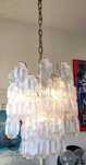 Lustra candelabru Venini, Toni Zuccheri, sticla Murano, MCM, vintage