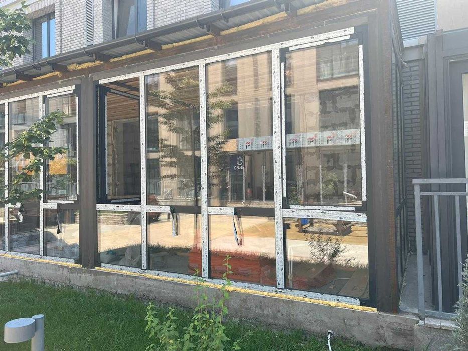 Окна из алюминия, сборка и монтаж, алюминиевые окна под ключ.