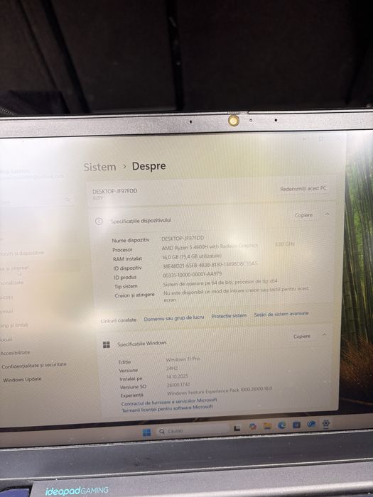 Laptop lenovo gaming ideeapad 3 ryzen5