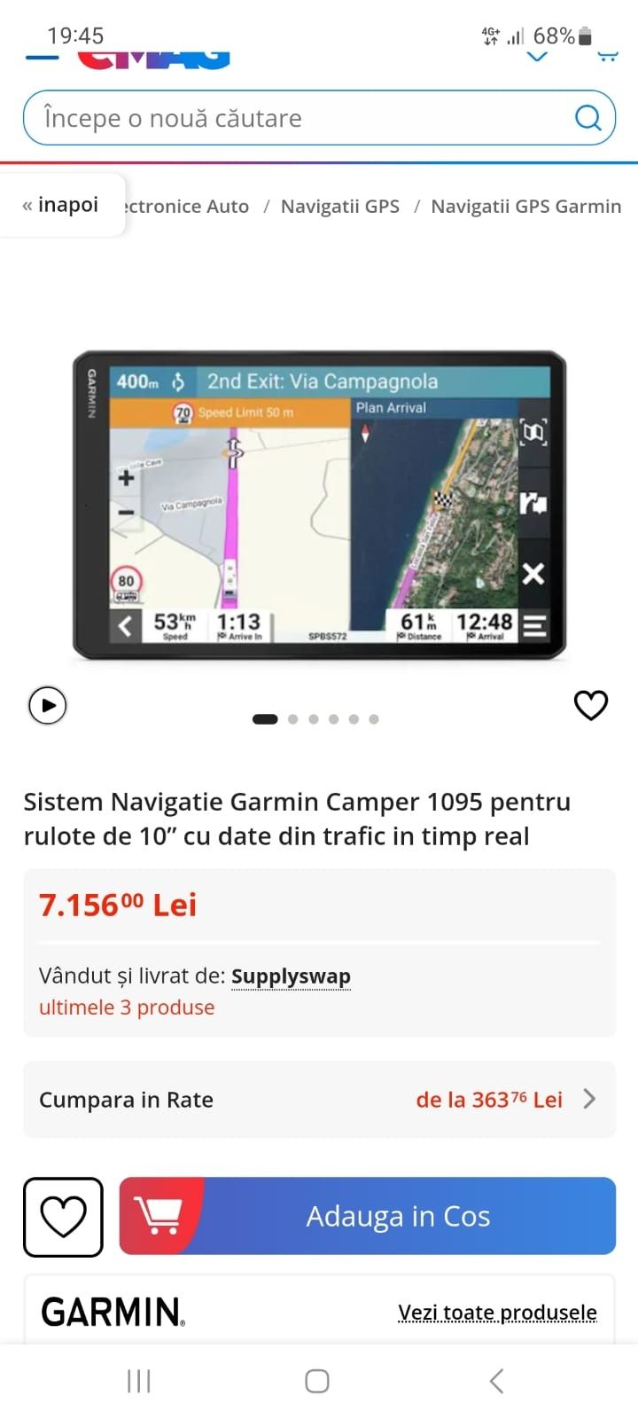 Gps garmin 1090 de 10 inch