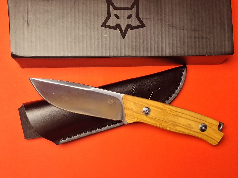 Ловен нож FOX с кожена кания ПРОМОЦИЯ