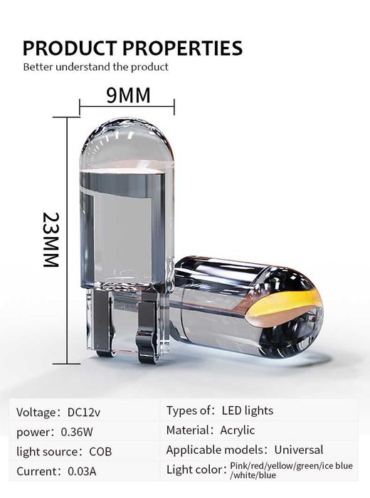 LED крушка лед Т10 W5W