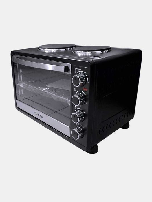 Электродуховка 45 литров от DUMAS с двумя конфорками.