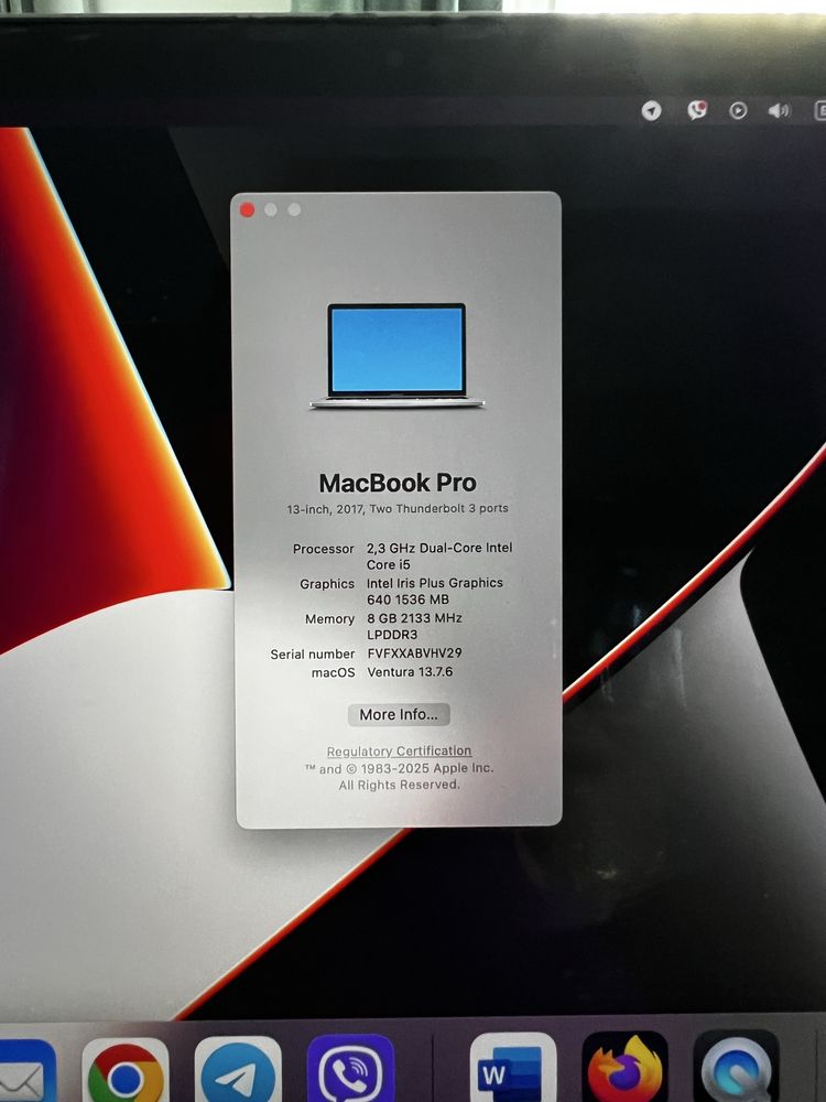 Macbook Pro 13" 2017