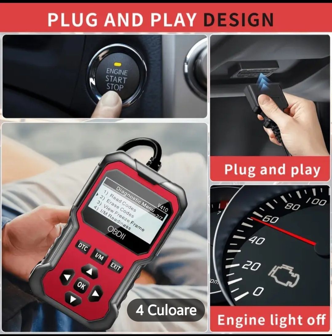 Tester auto OBD 2 diagnoza obd model 2025