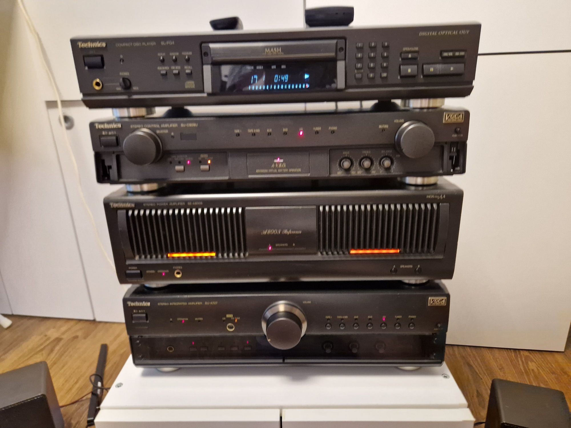 Amp a800s si preu 909s technics , SUA 707 si cd PG 4