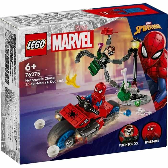 Vand LEGO Marvel 76275: Motorcycle Chase: Spider-Man vs Doc Ock (2024)