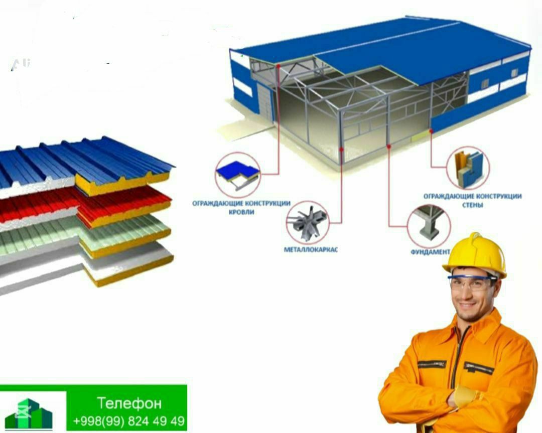 Ustalar grupasi malakali firma biz sendivich panel qilamiz