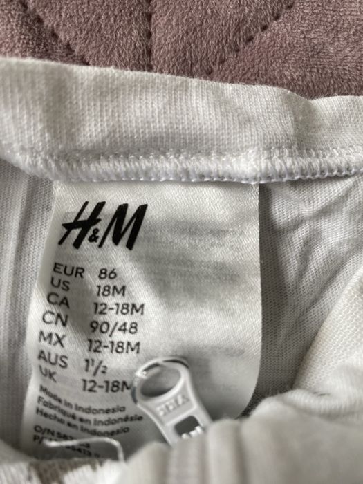 4 бодита-пижами с цип H&M 86см,92см,98см