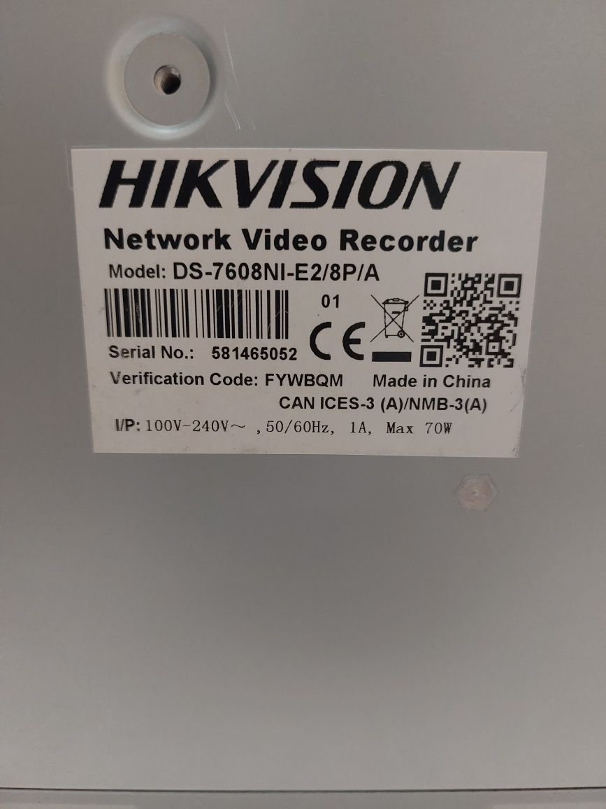 Hikvision 8 Портов POE NVR, 2TB HDD, видеонаблюдение DVR