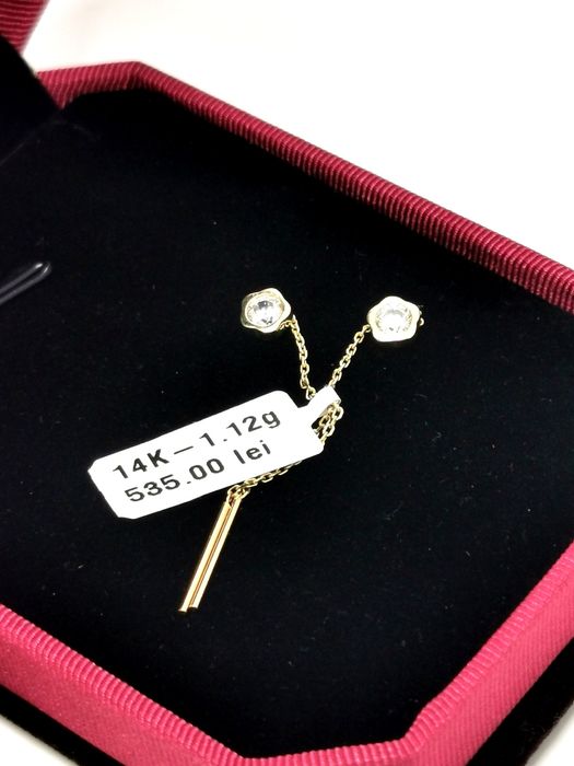 Bijuteria Royal cercei din aur 14k 1.12 gr