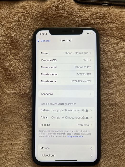 Vand iphone 11 pro 256gb