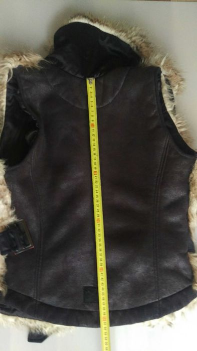 Елек с изкуствена козина топъл размер S