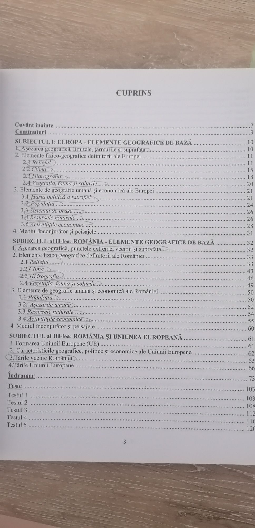 Carte geografie bacalaureat