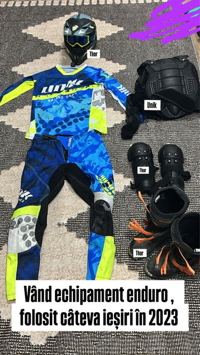 Echipament Enduro  Moto ( Thor , Unik , Airoh, 100% )