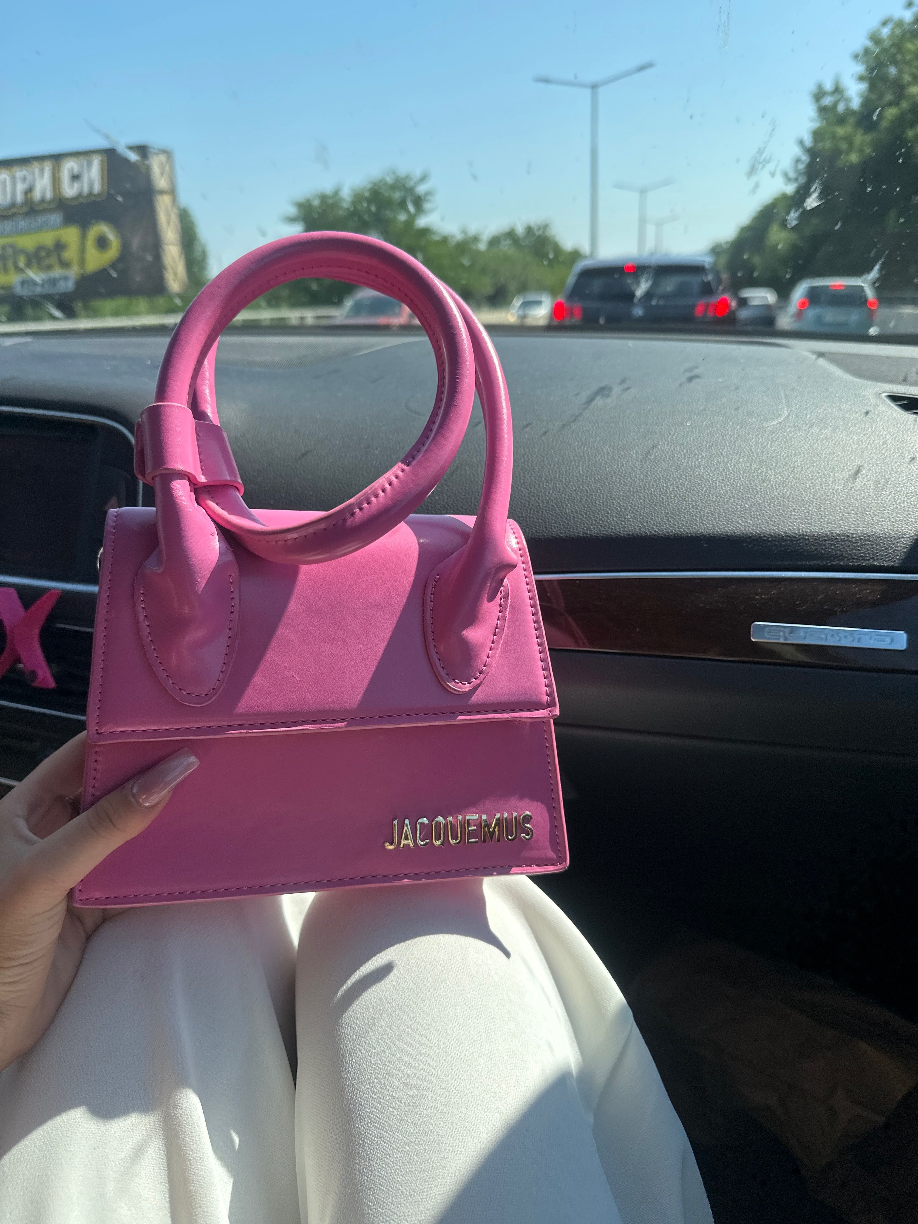 Чанта Jacquemus розова