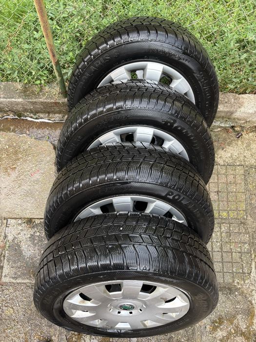 Джанти с тасове и зимни гуми за Шкода