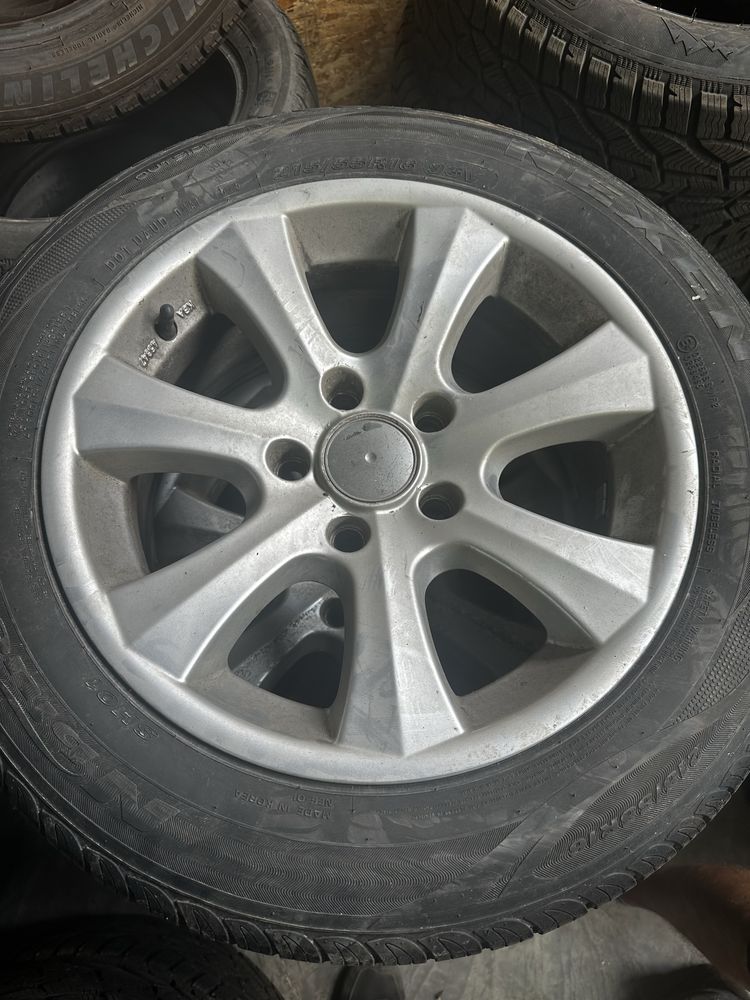 Джанти със летни гуми 16 nexen и зимни гуми 225/55 r16 tigar