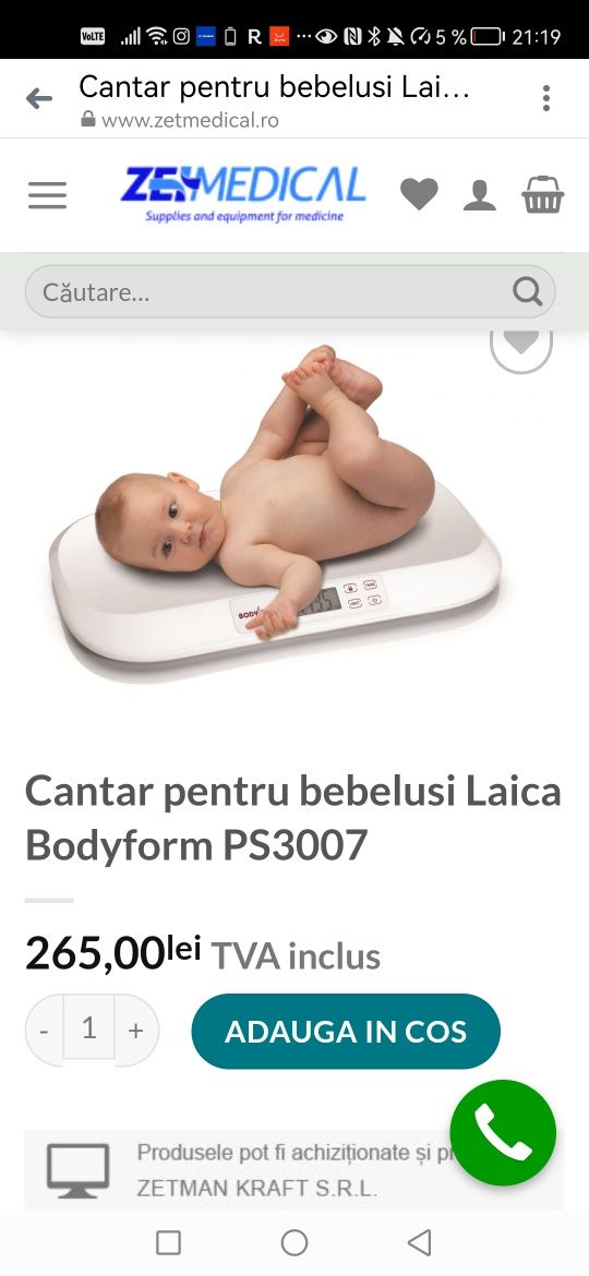 Cantar pentru bebelusi cu touchscreen Laica