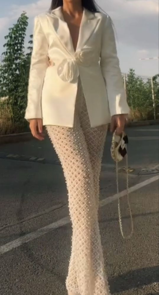 Compleu Elegant cu perle