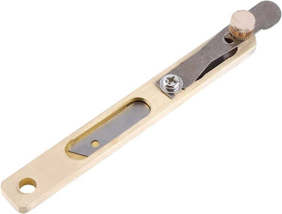 макетен нож с дистанционер за кожа, резец, кожарски, сарашки