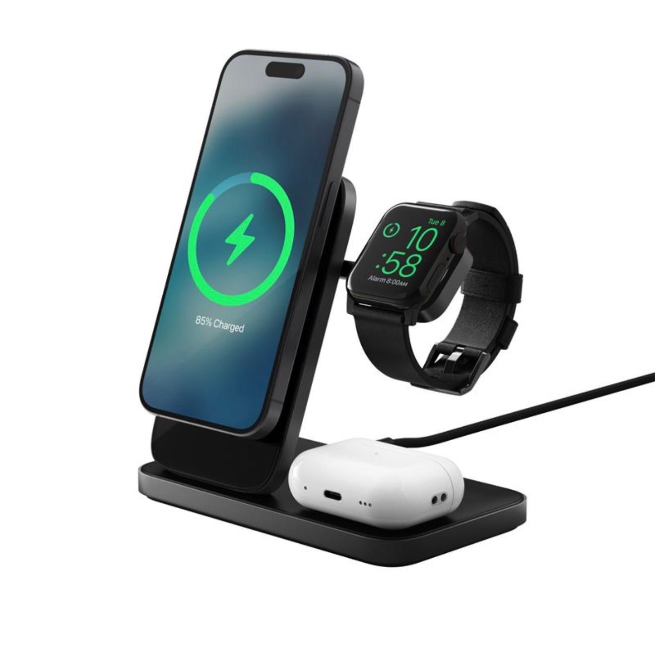Зарядна станция NOMAD Stand One Max 3 в 1 MagSafe Qi Charger