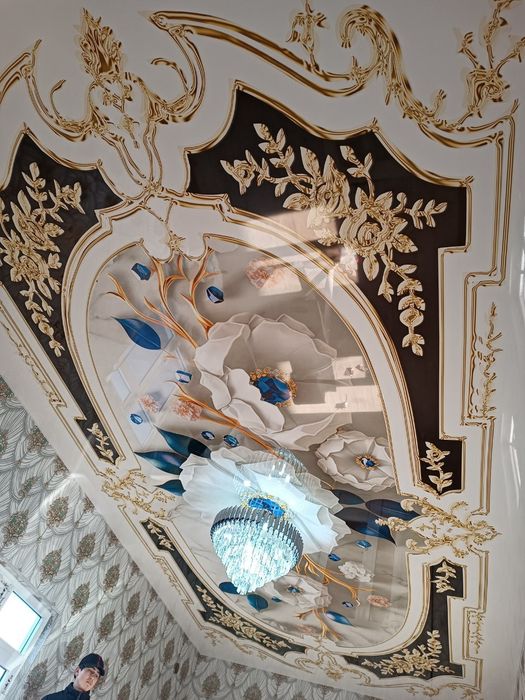 натяжной паталок фото обой хизмати