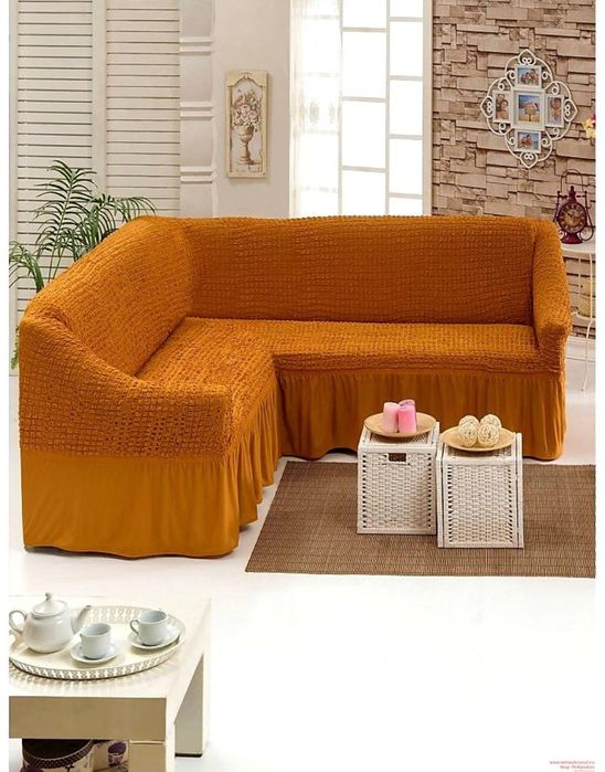 Huse pentru coltar cu volanase