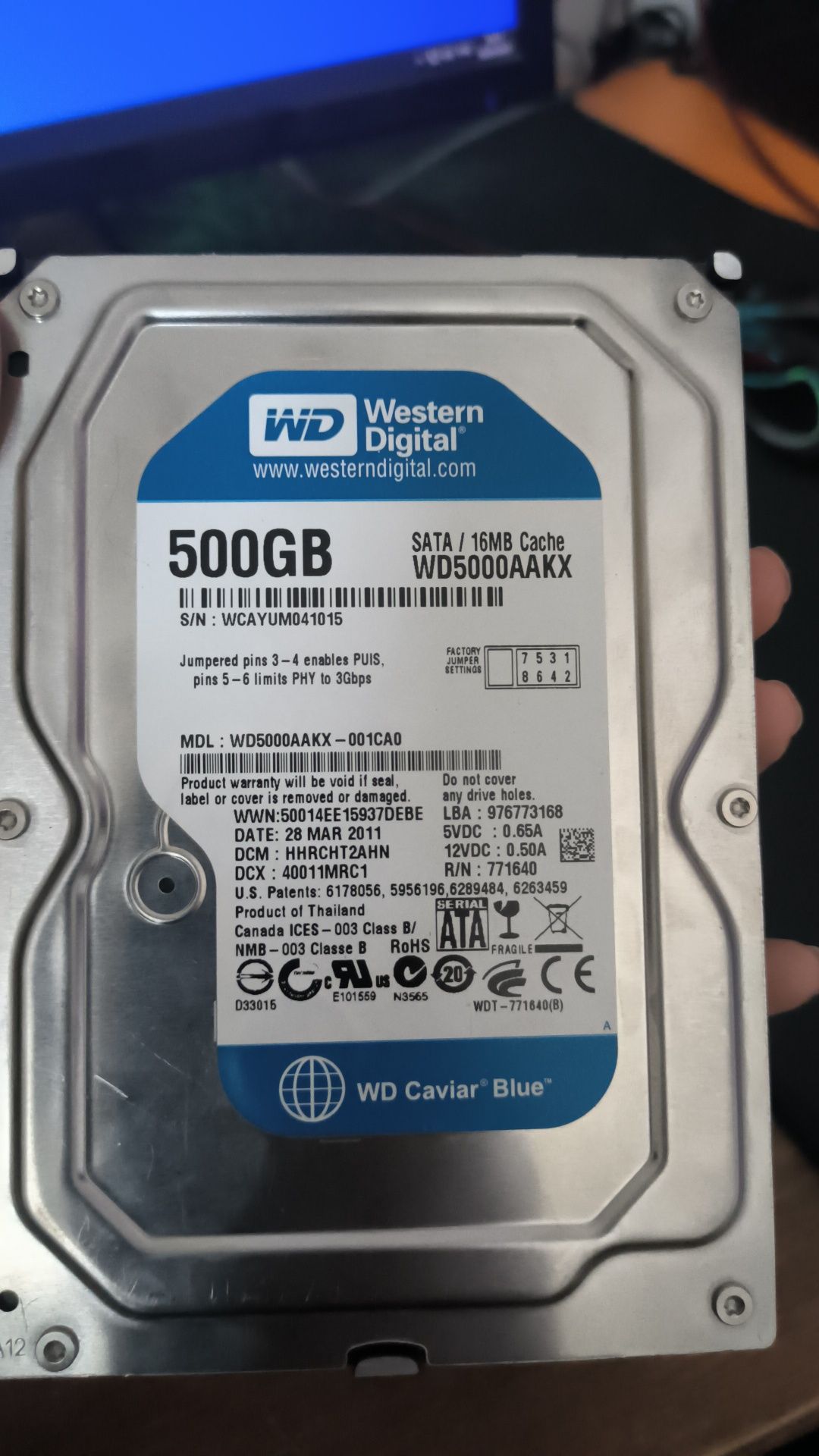 Жёсткие диски hdd