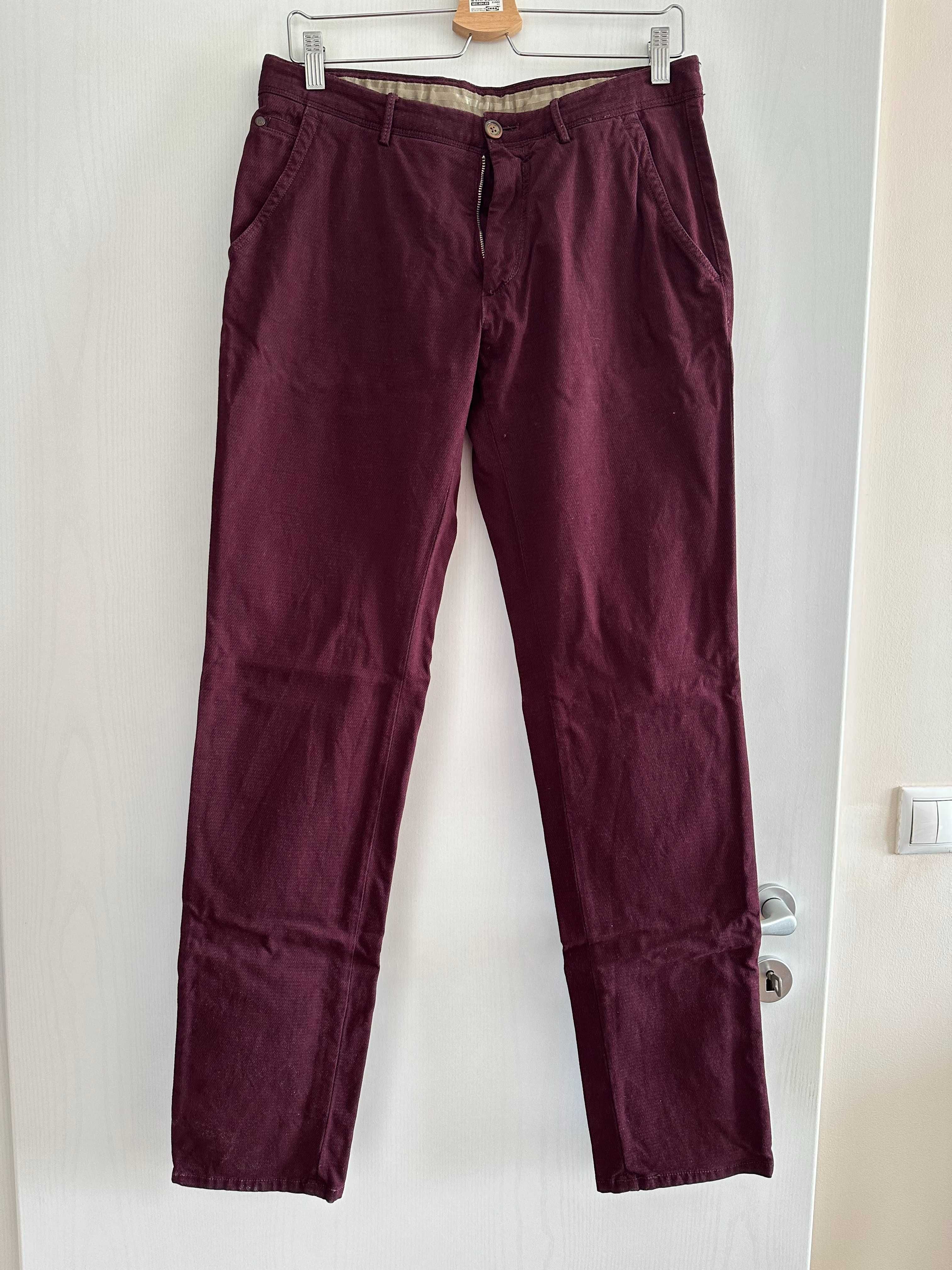 pantaloni Massimo Dutti, Eur 40, Usa 31, bordeaux