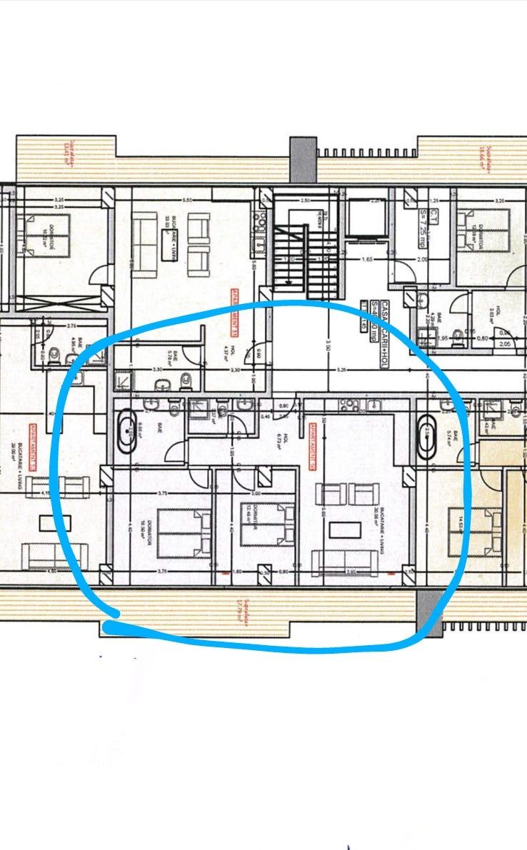 Apartament cu 3 camere str George Cosbuc