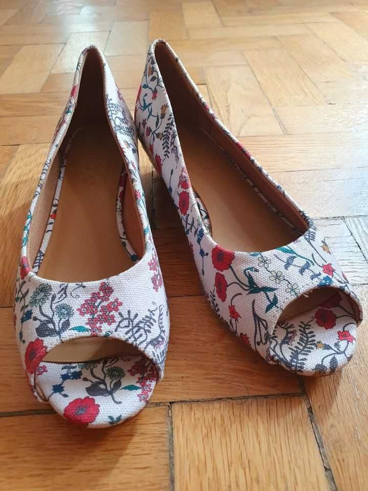 Pantofi damă noi Hotter, din Anglia, 37, design floral