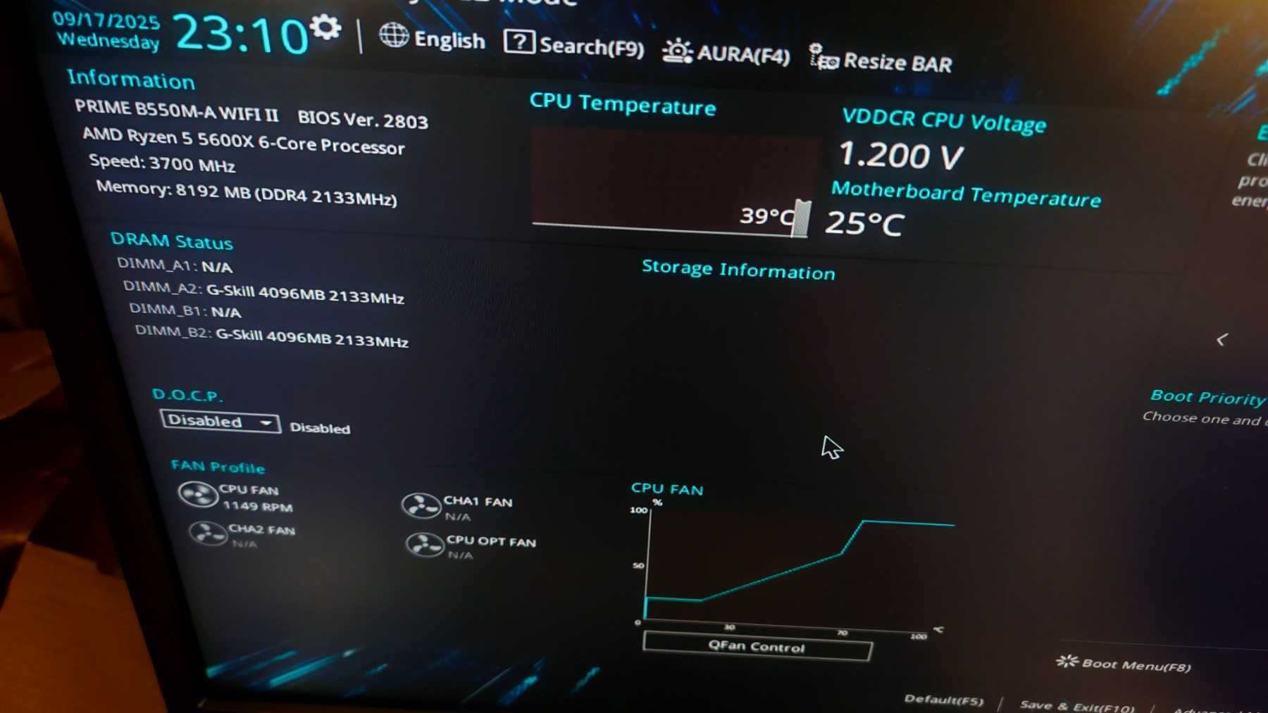 ASUS Prime B550M-A WIFI II  + RYZEN 5 5600X 6-Core (4.6 GHz ) AM4