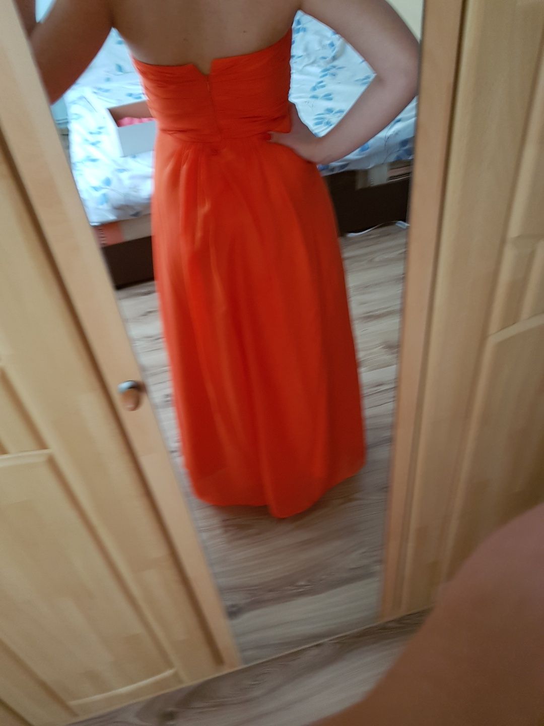 Vand rochie lunga portocalie