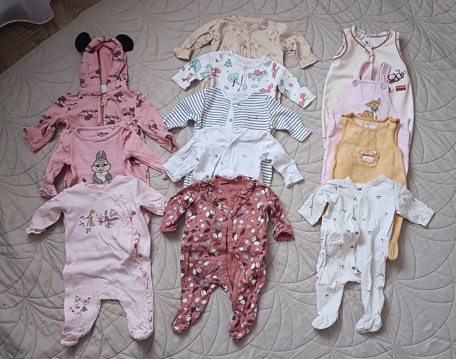 Lot hăinuțe fetiță 56 cm, 25 salopete H&M, Reserved, C&A, Next