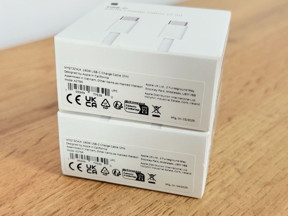 Кабел за iPhone 15/16/Pro//Pro Max 2 метра 240W