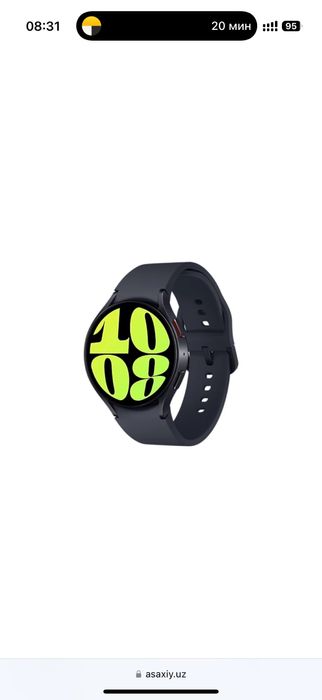 smart watch 6 44 мм черный