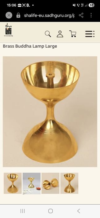Lampa ulei din alama hindu pentru pooja puja diya