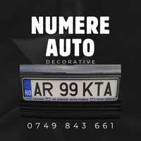 Numere auto decorative