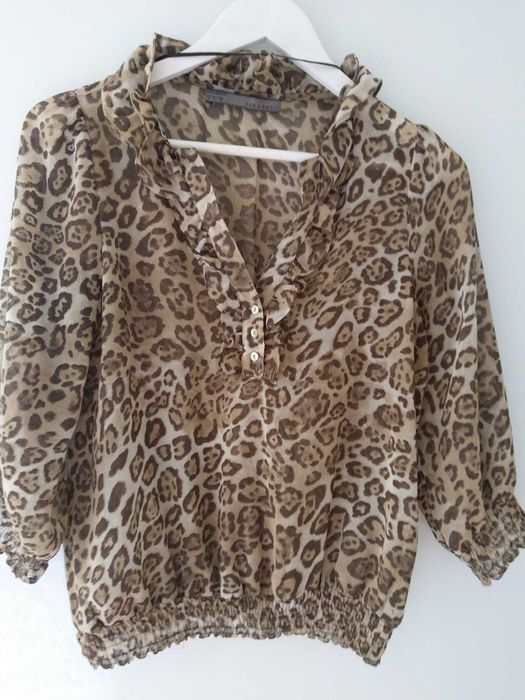 Bluza Zara imprimeu leopard