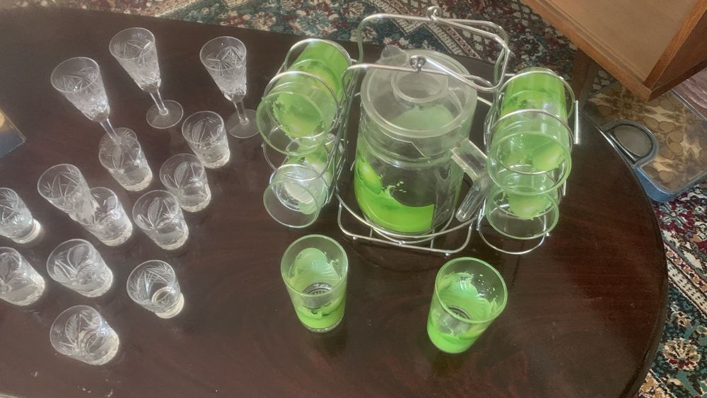 Набор посуды стаканы графин