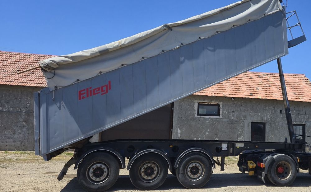Semiremorca bena 2011 piatra-cereale 28/37mc Fliegl+DAF CF 2007