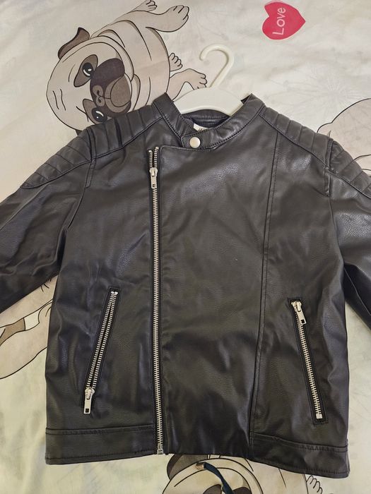 Детско яке еко кожа H&M 128 см 7-8 години
