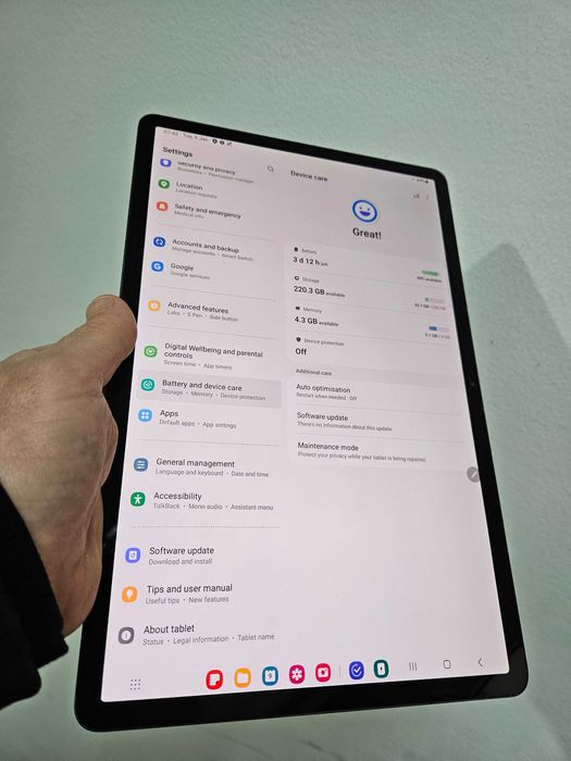 Tableta Samsung tab S7+ 256 Gb Garantie.