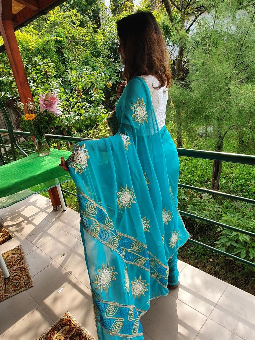 Saree India originale vintage( de colectie)