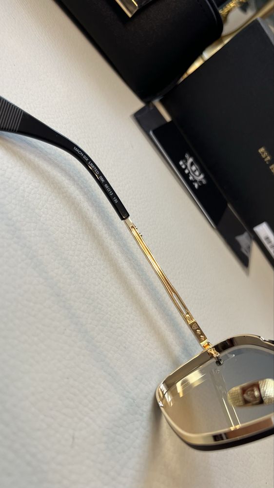 DITA Mach Six ochelari de soare noi gold