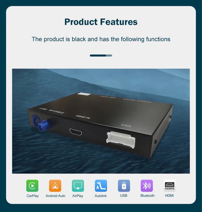 Безжичен CarPlay и Android Auto интерфейс за Audi A4 A5 Q5 (2009-2015)