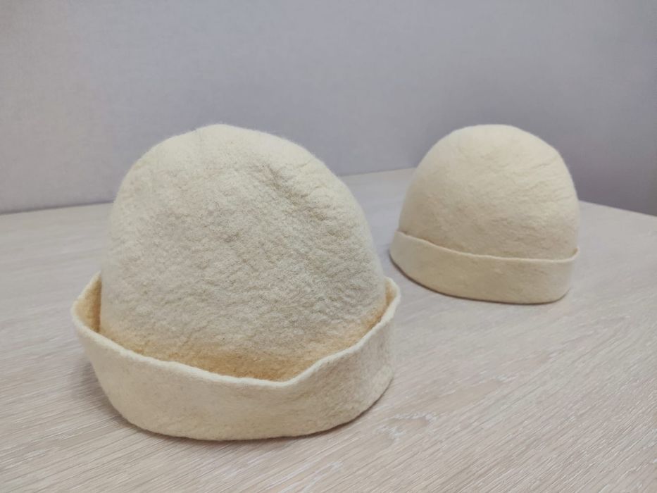 Шапки банные из шерсти